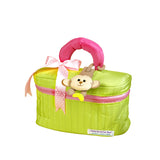 LSB 13 pcs Pink Monkey soft satin pouch Newborn Hamper /Gift Box for Baby, 0-6 months