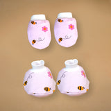 LSB 13 pcs Pink Monkey soft satin pouch Newborn Hamper /Gift Box for Baby, 0-6 months