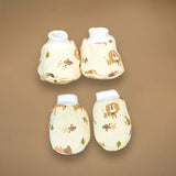 LSB 13 pcs Purple Monkey soft satin pouch Newborn Hamper /Gift Box for Baby, 0-6 months