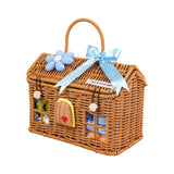 LSB 15 pcs Blue Blessed Home cane basket Newborn Hamper/Gift Box for Baby Boy, 0-6 months