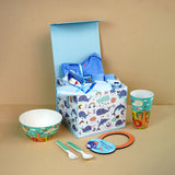 LSB 16 pcs Blue Whale Newborn Hamper/Gift Box for Baby, 0-6 months