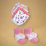 LSB 16pcs Pink Mermaid Newborn Hamper/Gift Box for Baby Girl, 0-6 months