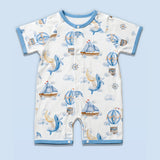 LSB 18pcs Nautical Wooden Suitcase Giftbox for a newborn Baby Boy, All season wear Giftset for Baby, 0-6 months
