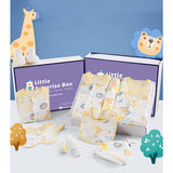 LSB 20 pcs Yellow Animal Kingdom Newborn Baby Girl/ Boy Gift Box , all season wear Hamper, (0 - 12 months)
