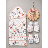 LSB 20 pcs, Woodland Rabbit Cane Basket themed Newborn Baby Girl All Season wear,Gift Hamper set,0-12 months