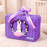 LSB 20 pcs, Woodland Rabbit Cane Basket themed Newborn Baby Girl All Season wear,Gift Hamper set,0-12 months