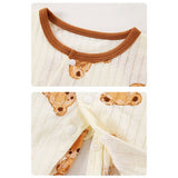 LSB 21 pcs Brown Cream Lovely Bear Newborn Baby Girl/ Boy Gift Box , all season wear Hamper, (0 - 12 months)