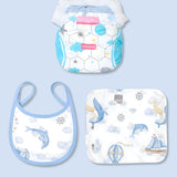LSB 21 pcs Nautical Wooden Treasure Chest Gift hamper for a newborn baby, Giftset for a baby, 0-12 months