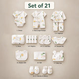 LSB 21 pcs Little Tree Newborn Baby Girl/ Boy Gift Box All Season Wear Hamper(0 - 6 months)
