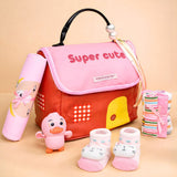 LSB 22pcs Super cute Black Pink Home Newborn Hamper /Gift Box for Baby, 0-6 months