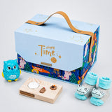 LSB 22 pcs, Blue Animals Newborn Baby Boy, All Season wear,Gift Hamper set,0-6 months