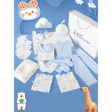 LSB 22pcs Blue Penguin Newborn Baby Girl/ Boy Gift Box , all season wear Gift Hamper, (0 - 12 months)