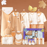 LSB Brown Maple Leaf Newborn Gift Box