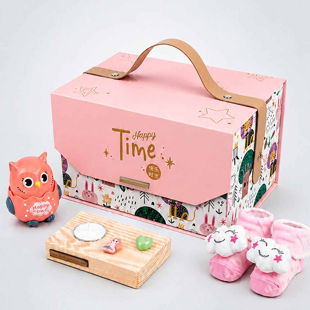 LSB 22 pcs, Pink Animals Newborn Baby Girl All Season wear,Gift Hamper set, 0-6 months