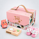 LSB 22 pcs, Pink Animals Newborn Baby Girl All Season wear,Gift Hamper set, 0-6 months