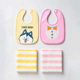 LSB 22 pcs, Pink Animals Newborn Baby Girl All Season wear,Gift Hamper set, 0-6 months