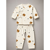 LSB 22 pcs small Bear Hamper for Newborn Baby Boy/ Baby Girl, All season wear hamper with Giraffe travel Suitcase , 0-12 months