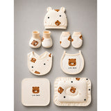 LSB 22 pcs small Bear Hamper for Newborn Baby Boy/ Baby Girl, All season wear hamper with Giraffe travel Suitcase , 0-12 months