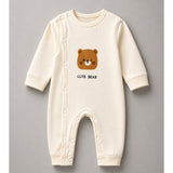 LSB 25 pcs Brown Cute Bear Hamper for Newborn Boy/Girl, All Season wear hamper with luxury designed brown storage cane basket 0-12 months