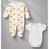 LSB 25 pcs, Twin Boys White cane basket themed Newborn Baby Boy, All Season wear,Gift Hamper set, 0-6 months