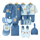 LSB 26pcs Blue Baby Horn, Newborn Baby Girl/ Boy Gift Box , all season wear Gift Hamper, (0 - 12 months)