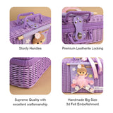 Little Surprise Box,Majestic Fairy Magic,Purple Cane Basket for Storage and Travel