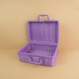 Little Surprise Box,Majestic Fairy Magic,Purple Cane Basket for Storage and Travel