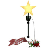 Three Elves rotating Christmas Tree animated Topper