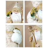 24 inches/2feet Gold King style Santa,Christmas Home and Table Decor