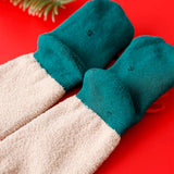 LSB Green Reindeer & Bell Christmas Themed Ankle Length Socks For Kids