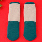 LSB Green Snowman & Tree Christmas Themed Ankle Length Socks For Kids
