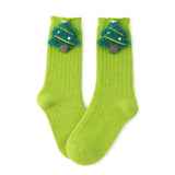 LSB Green 3D Dear & Stockings Christmas Themed Ankle Length Socks For Kids