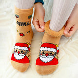 LSB Multicolor Christmas Ankle Length Socks For Kids-Set Of 5 Pcs