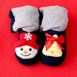 LSB Navy & Grey Snowman & Bell Christmas Themed Ankle Length Socks For Kids