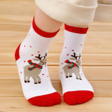 LSB Red Green White Themed Christmas Ankle Socks Set Of 5 Pcs
