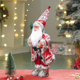 12 inches Red & White Snowflakes Santa, Christmas Home and Table Decor