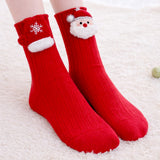 LSB Red Santa & Mittens Christmas Themed Ankle Length Socks For Kids