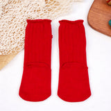 LSB Red Santa & Mittens Christmas Themed Ankle Length Socks For Kids