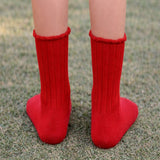LSB Red Santa & Mittens Christmas Themed Ankle Length Socks For Kids