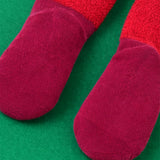 LSB 3D Red Santa & Stockings Christmas Themed Ankle Length Socks For Kids