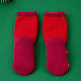 LSB Red Santa & Bell Christmas Themed Ankle Length Socks For Kids