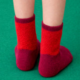 LSB Red Santa & Bell Christmas Themed Ankle Length Socks For Kids