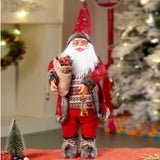 24 inches/2feet Red dark brown cardigan Dot Cardigan Santa,Christmas Home and Table Decor