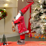 24 inches/2feet Red dark brown cardigan Dot Cardigan Santa,Christmas Home and Table Decor