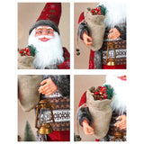 24 inches/2feet Red dark brown cardigan Dot Cardigan Santa,Christmas Home and Table Decor