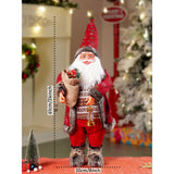 24 inches/2feet Red dark brown cardigan Dot Cardigan Santa,Christmas Home and Table Decor