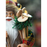 12 inches Red Checks Santa, Christmas Home and Table Decor