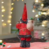12 inches Red & Green dotted Santa, Christmas Home and Table Decor