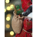 12 inches Red & Green dotted Santa, Christmas Home and Table Decor