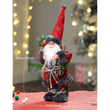 12 inches Red & Green dotted Santa, Christmas Home and Table Decor